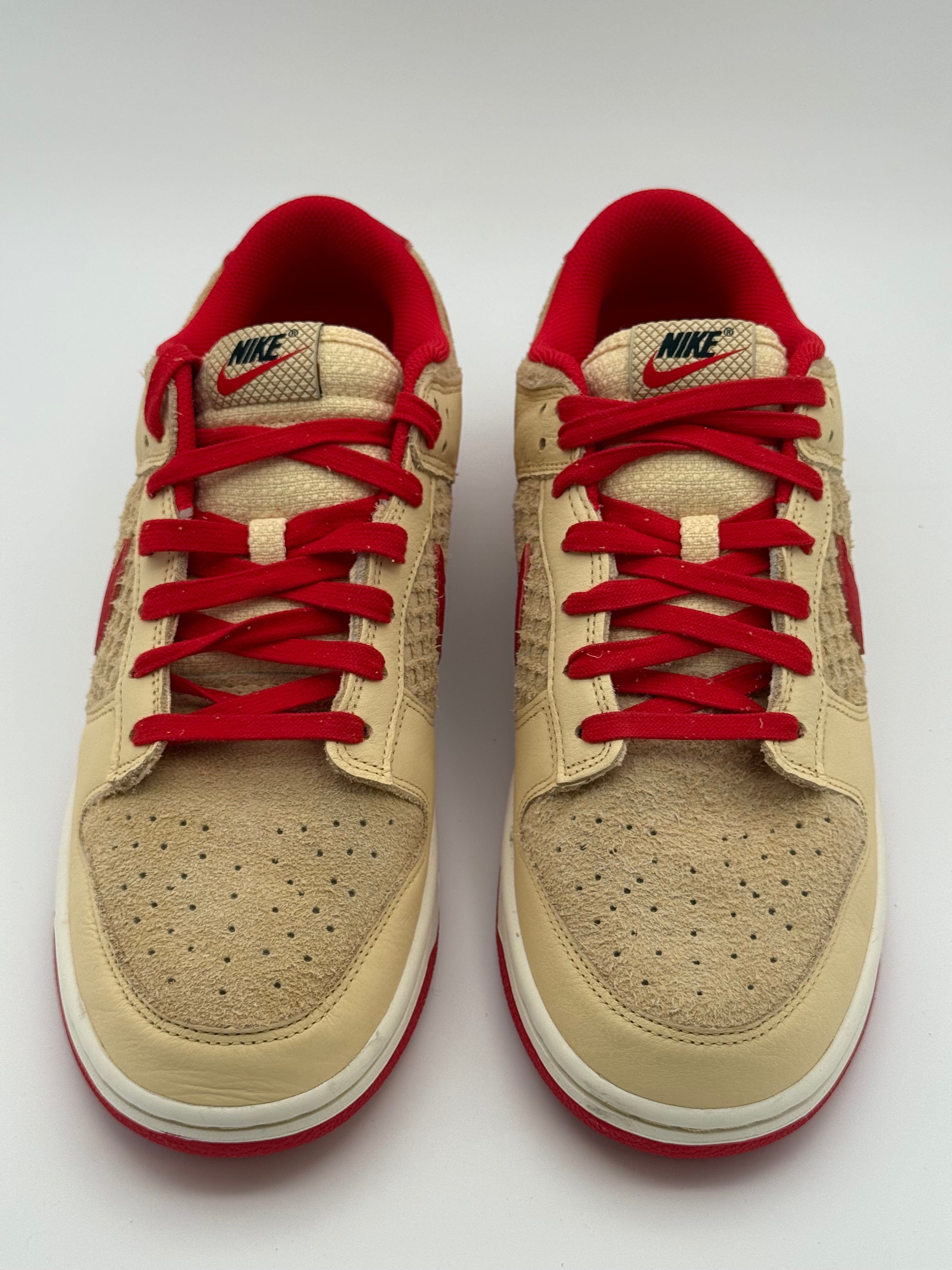 Nike Dunk Low "Waffle" Beige/Red