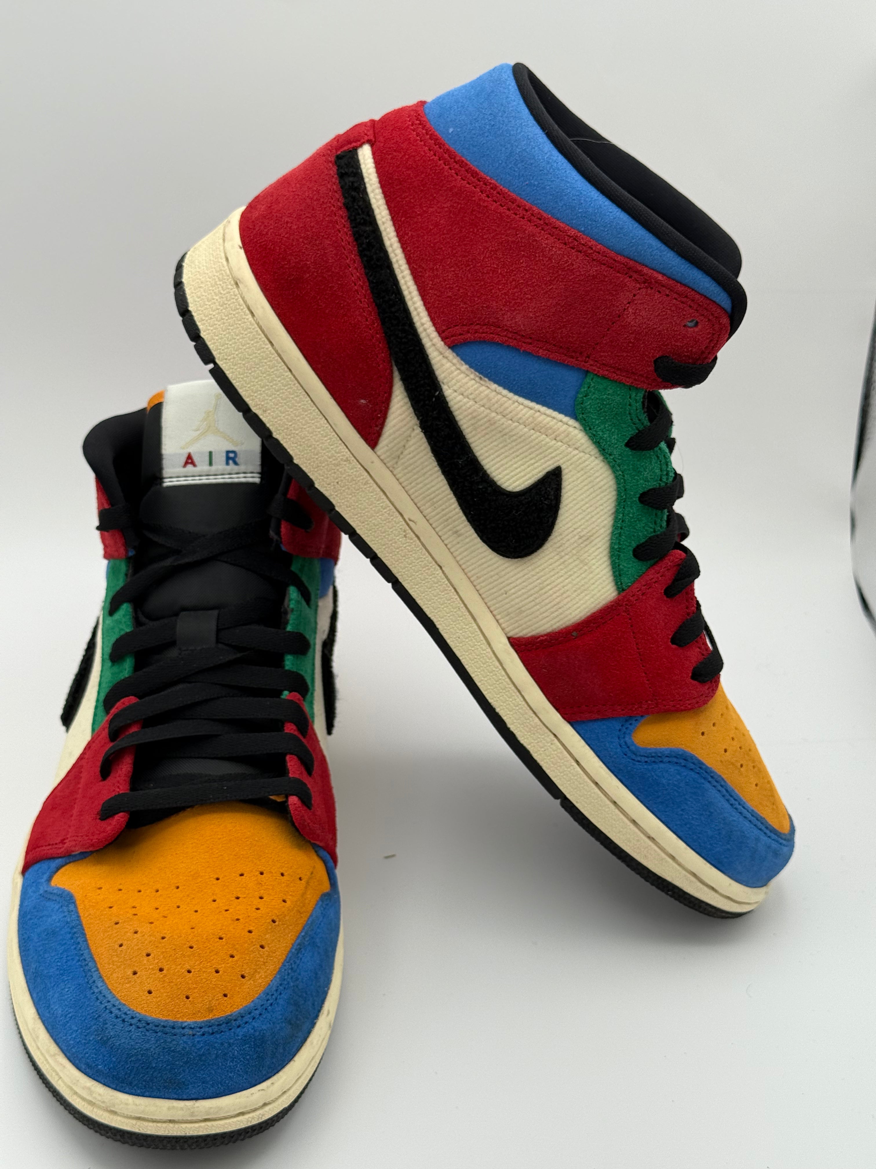 Nike Air Jordan 1 Mid Fearless "Blue the Great" Collab