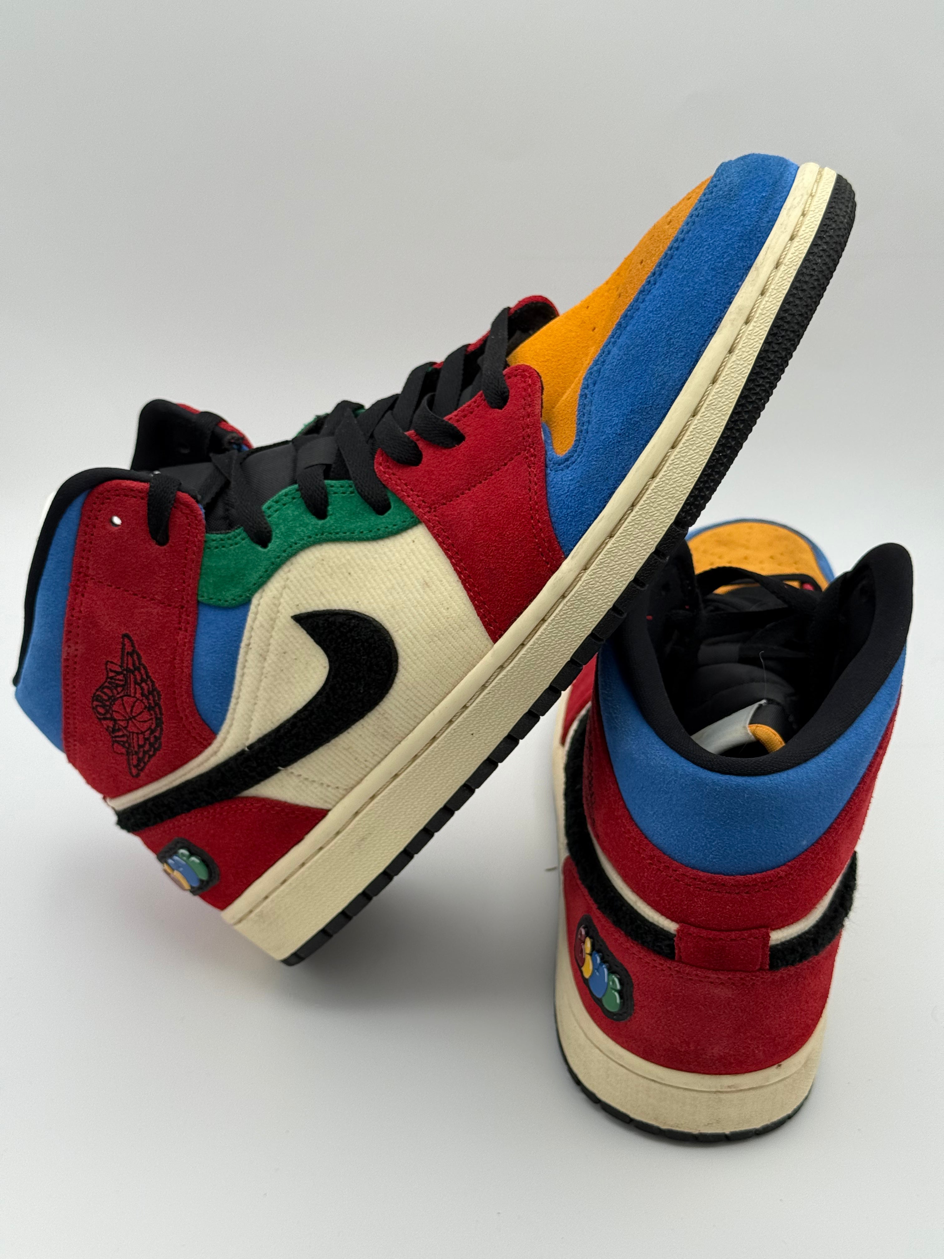 Nike Air Jordan 1 Mid Fearless "Blue the Great" Collab