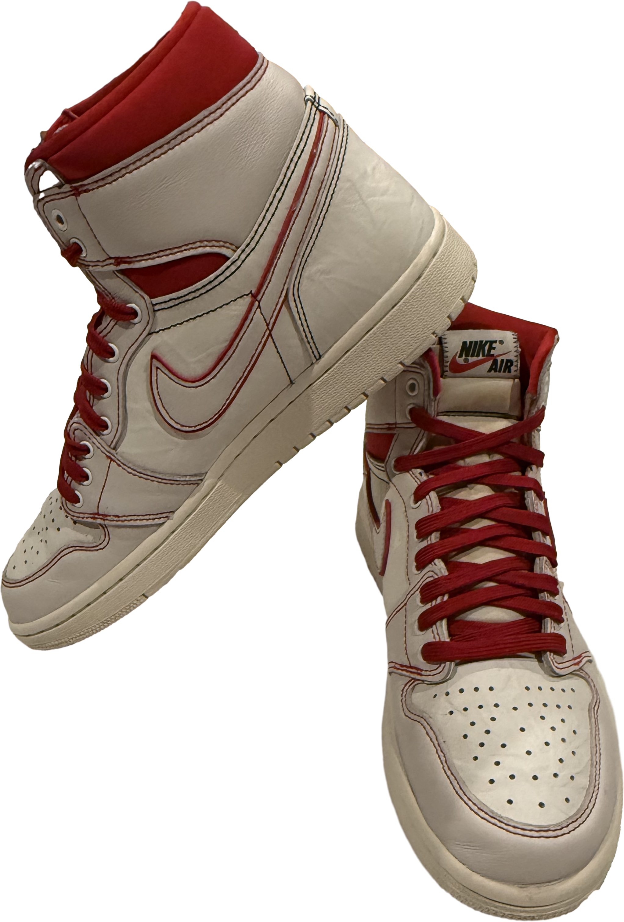 Nike Air Jordan 1 High "Phantom" - White/Gym Red Pre-Love W/Box