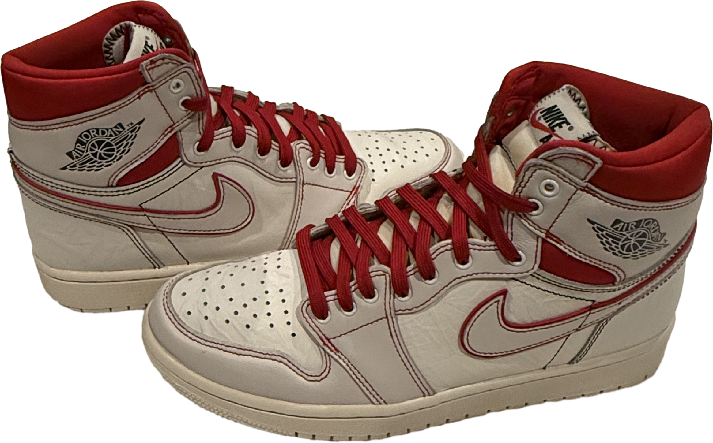 Nike Air Jordan 1 High "Phantom" - White/Gym Red Pre-Love W/Box
