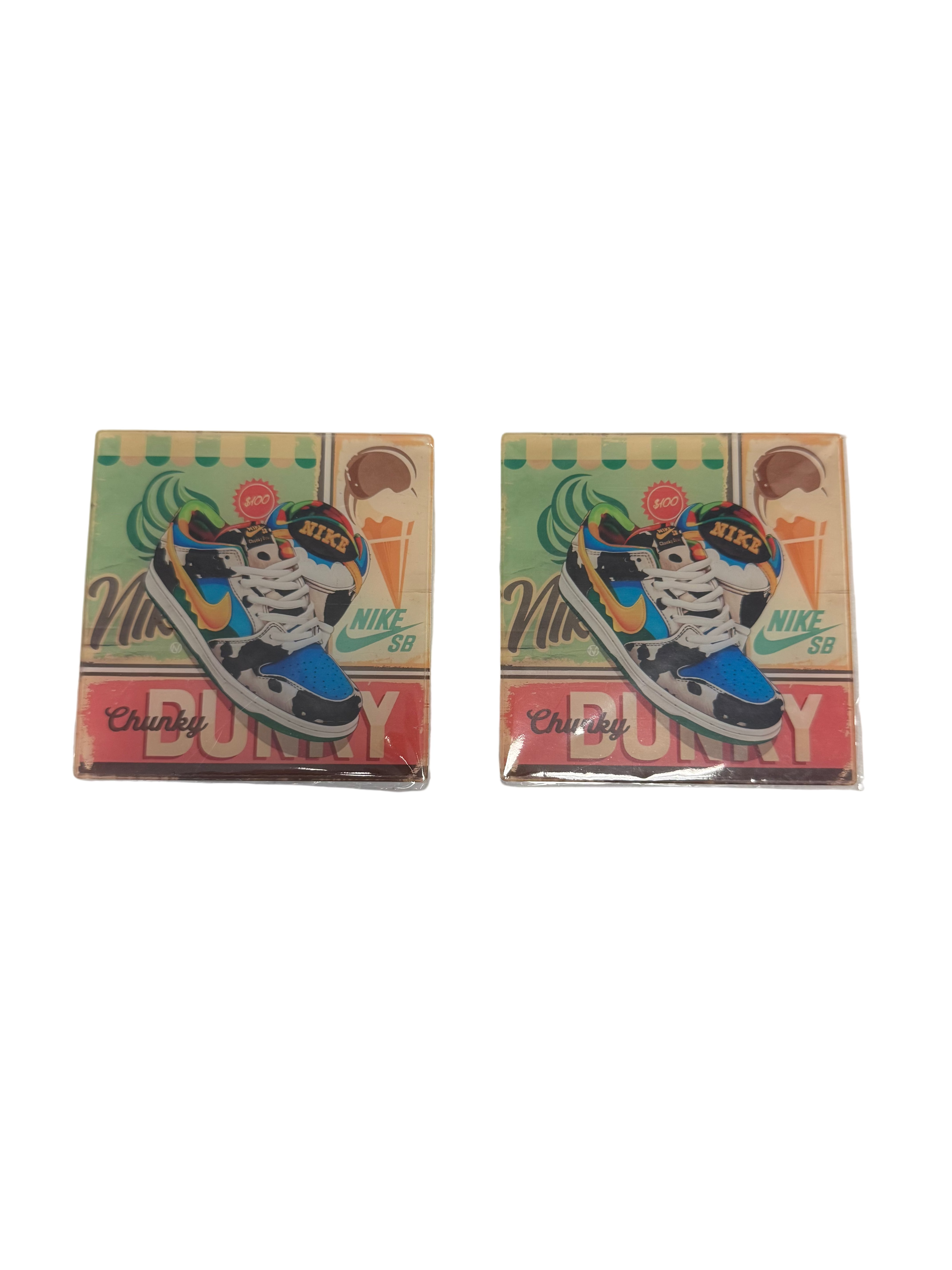 “Chunky Dunk” coasters 2 piece acrylic