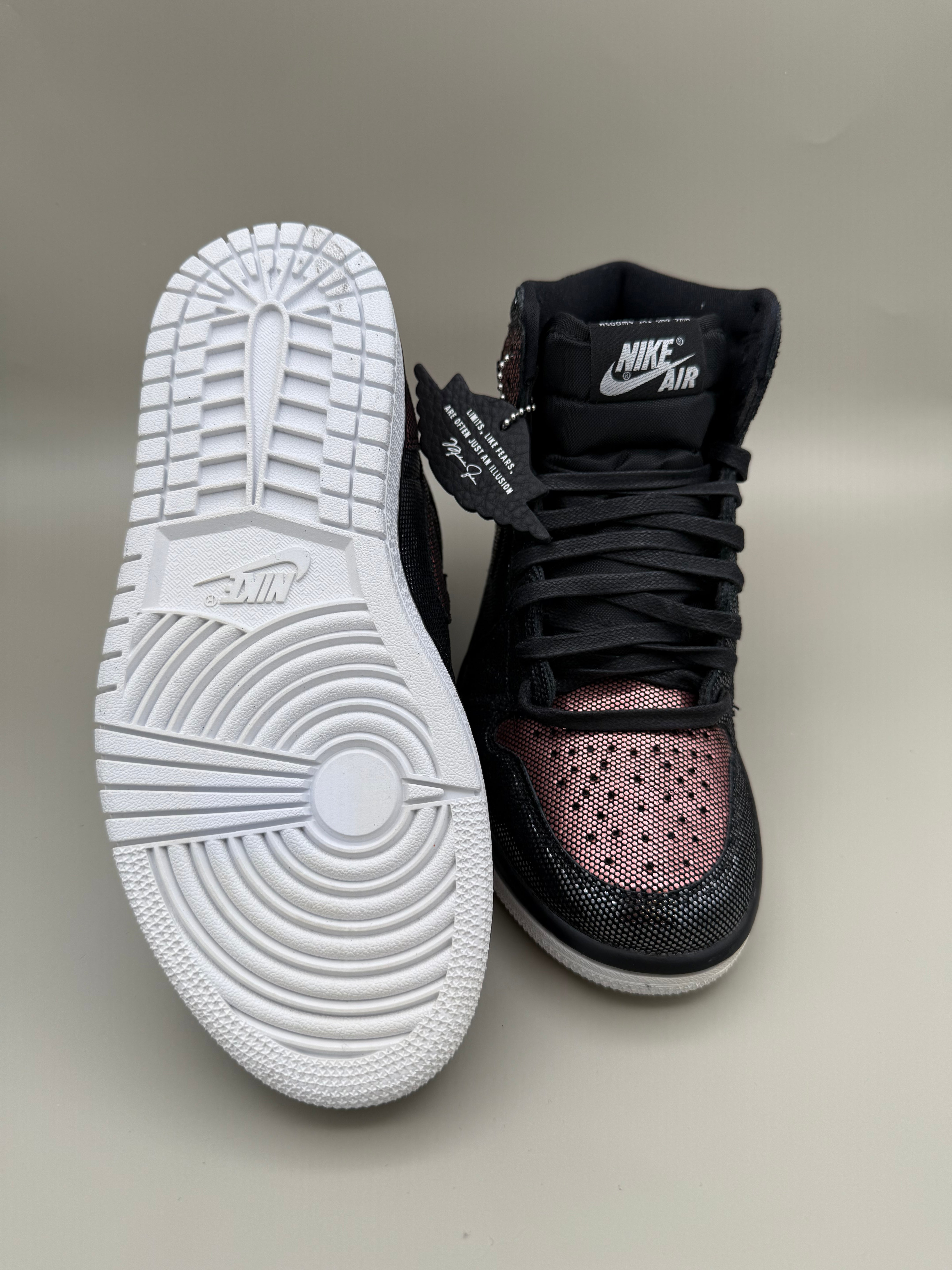 Air Jordan 1 Retro High OG WMNS “Fearless” – Black/Rose Gold – Size 5 Women – Brand New in Box