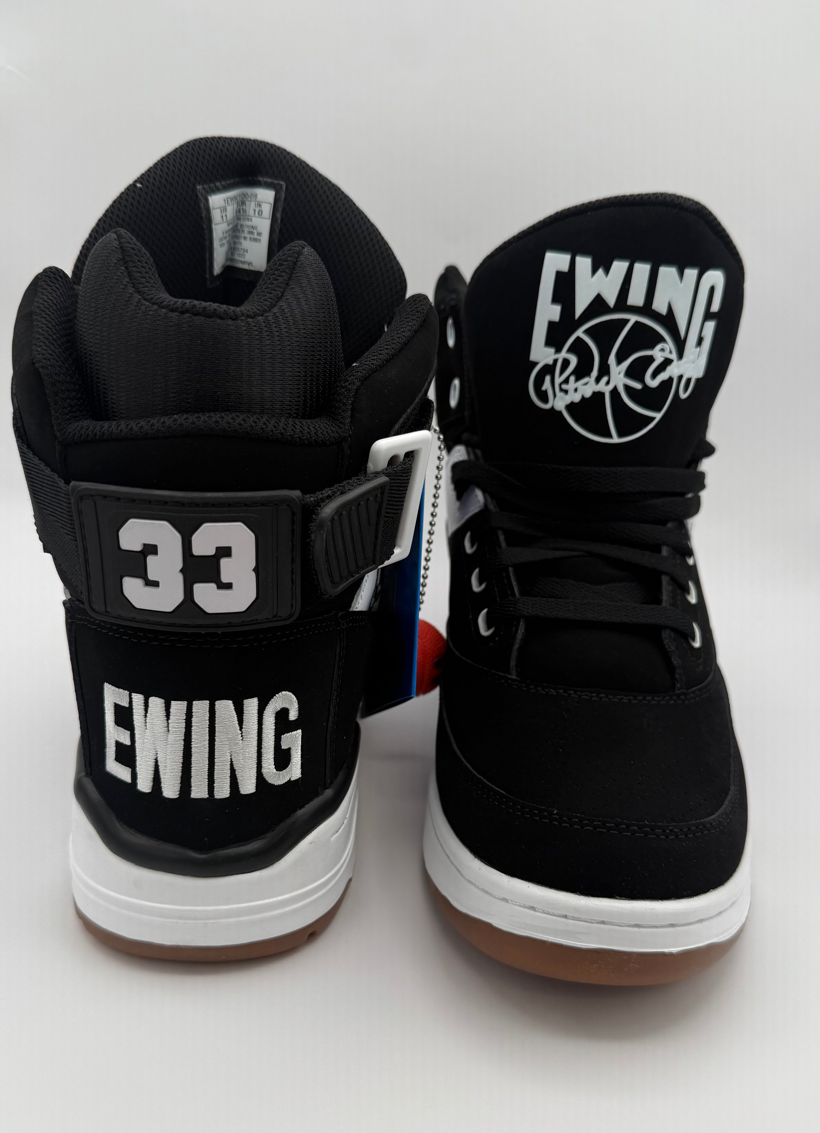Ewing 33 Hi “Black/White/Gum” with Strap