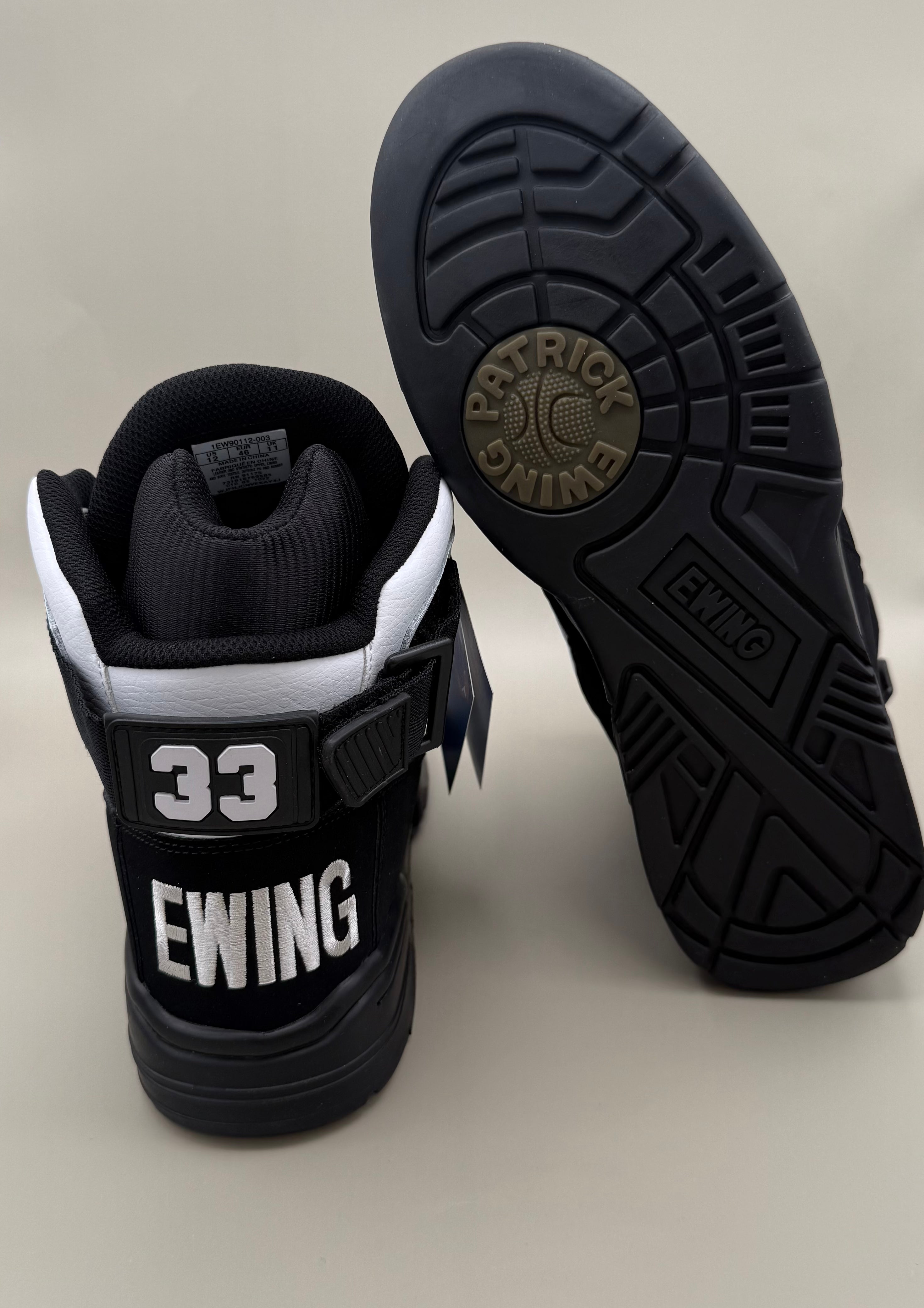 Ewing 33 Hi “Black/White” Orion with Strap Size