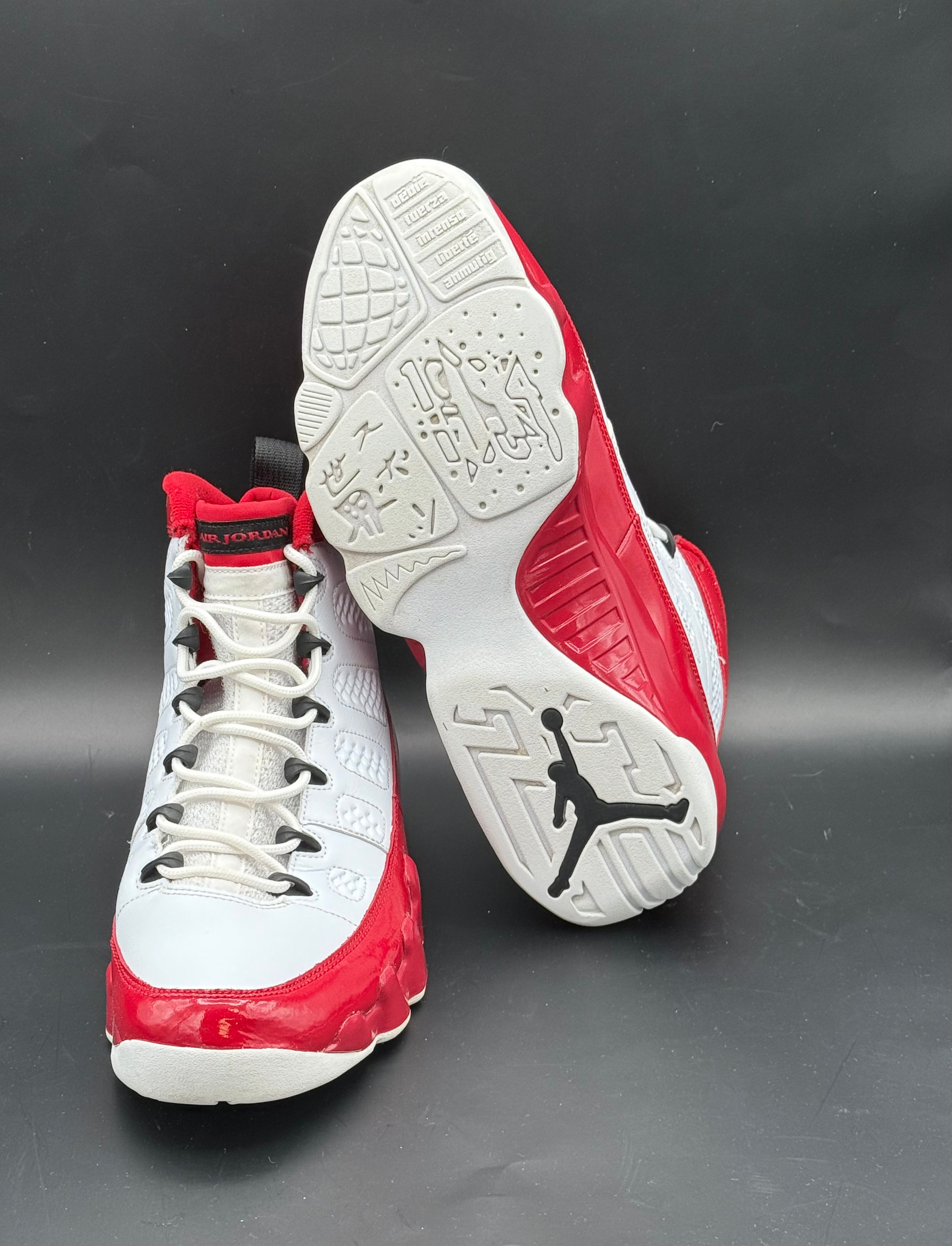 Air Jordan 9 Retro Cherry Red Pre-Owned with box