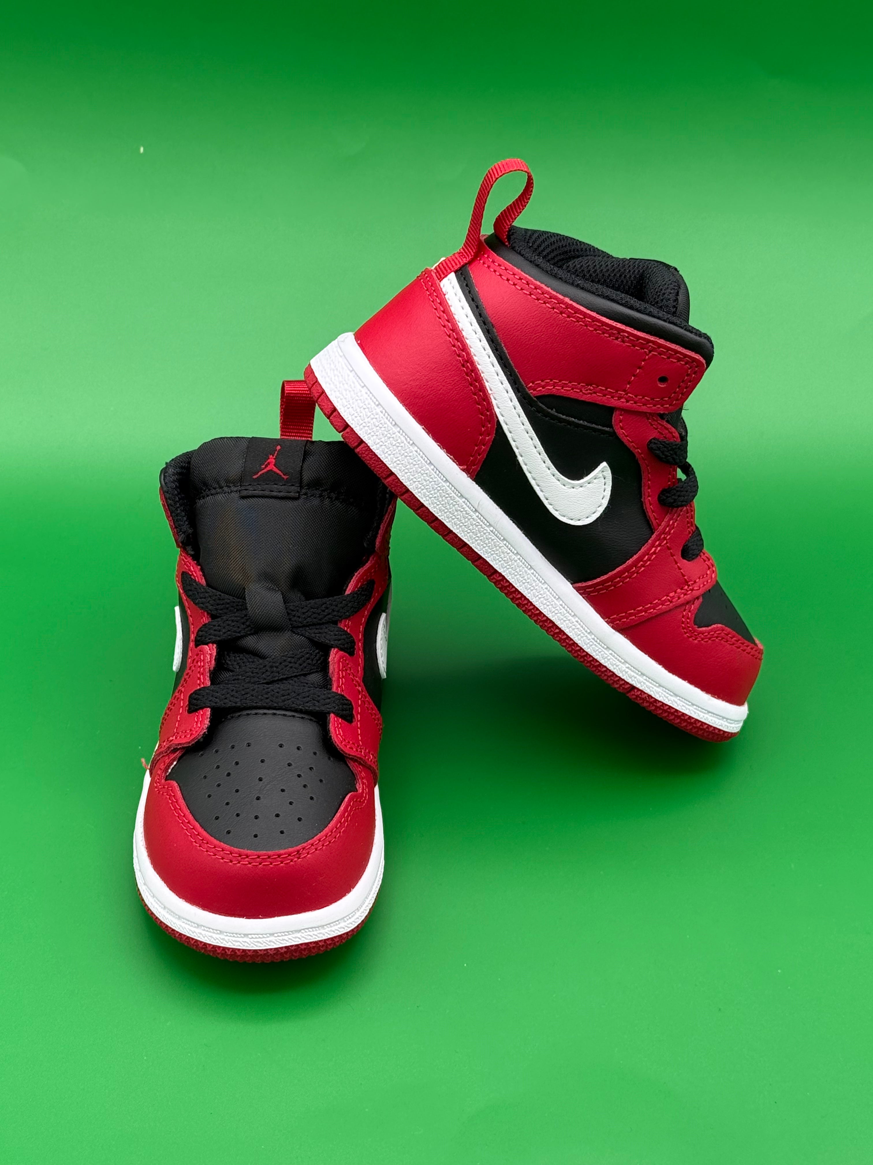 Air Jordan 1 MID Black/Gym Red (TD)