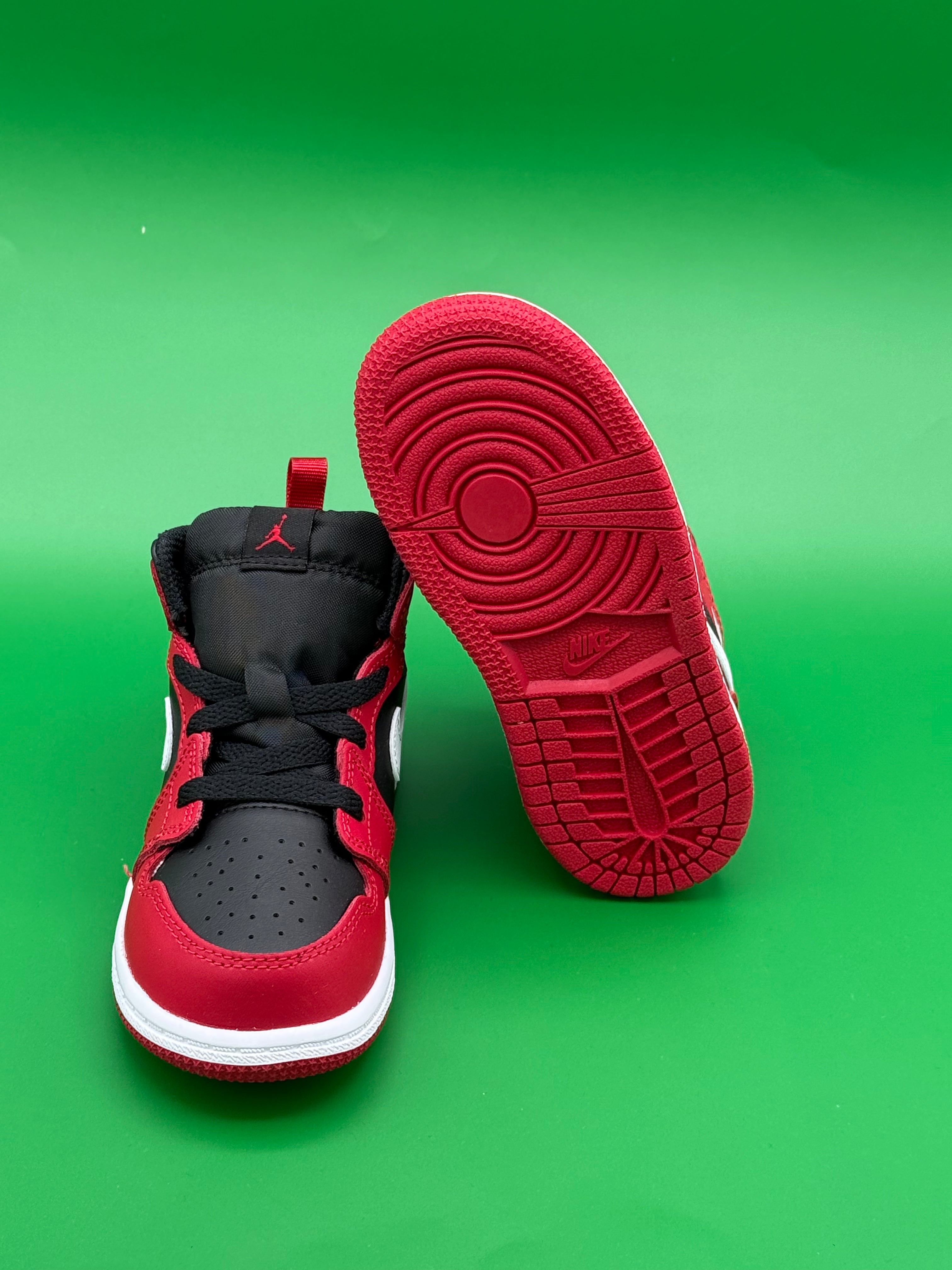 Air Jordan 1 MID Black/Gym Red (TD)
