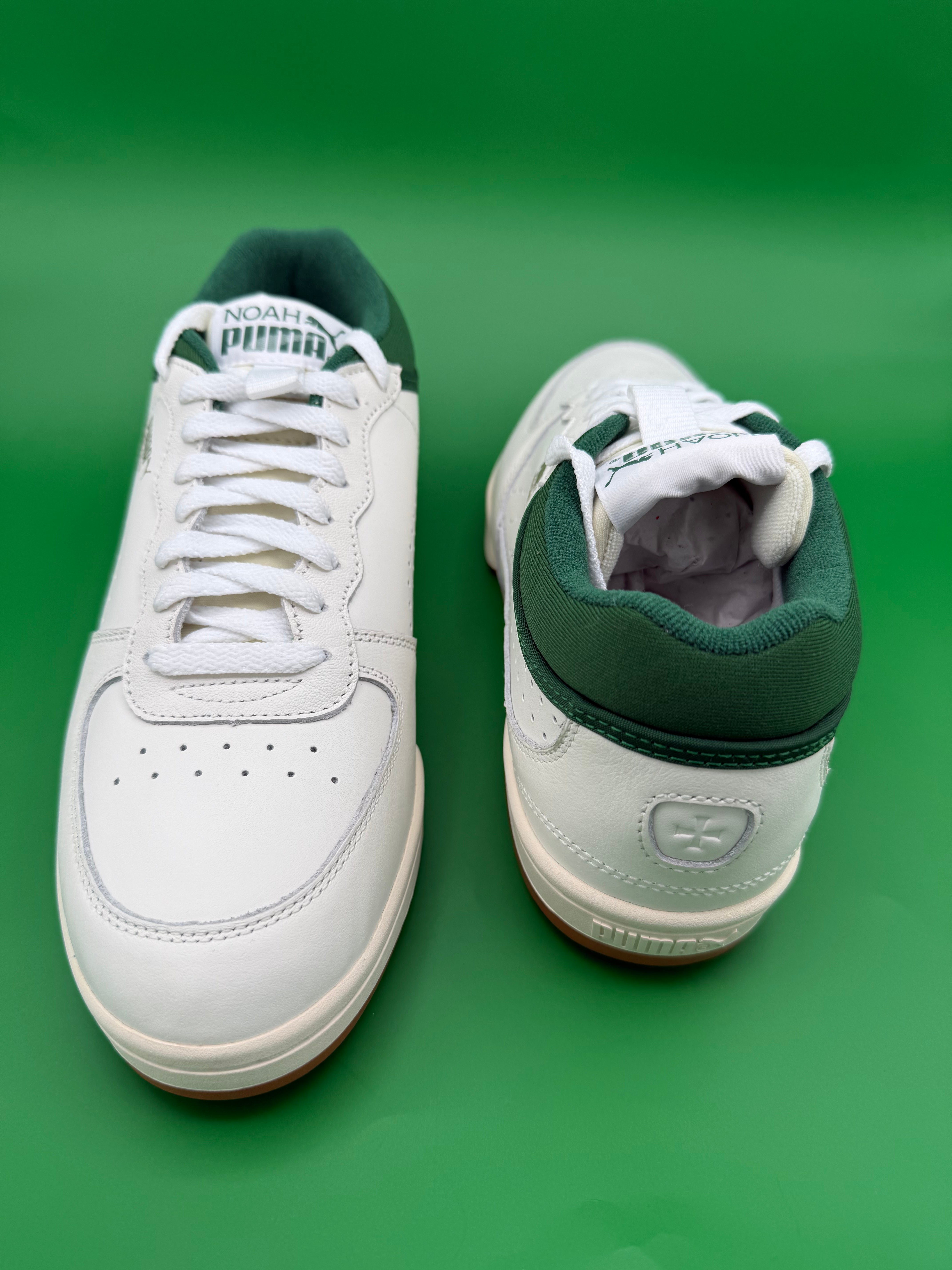 NOAH x PUMA Pro Star Sneakers in White/Green/