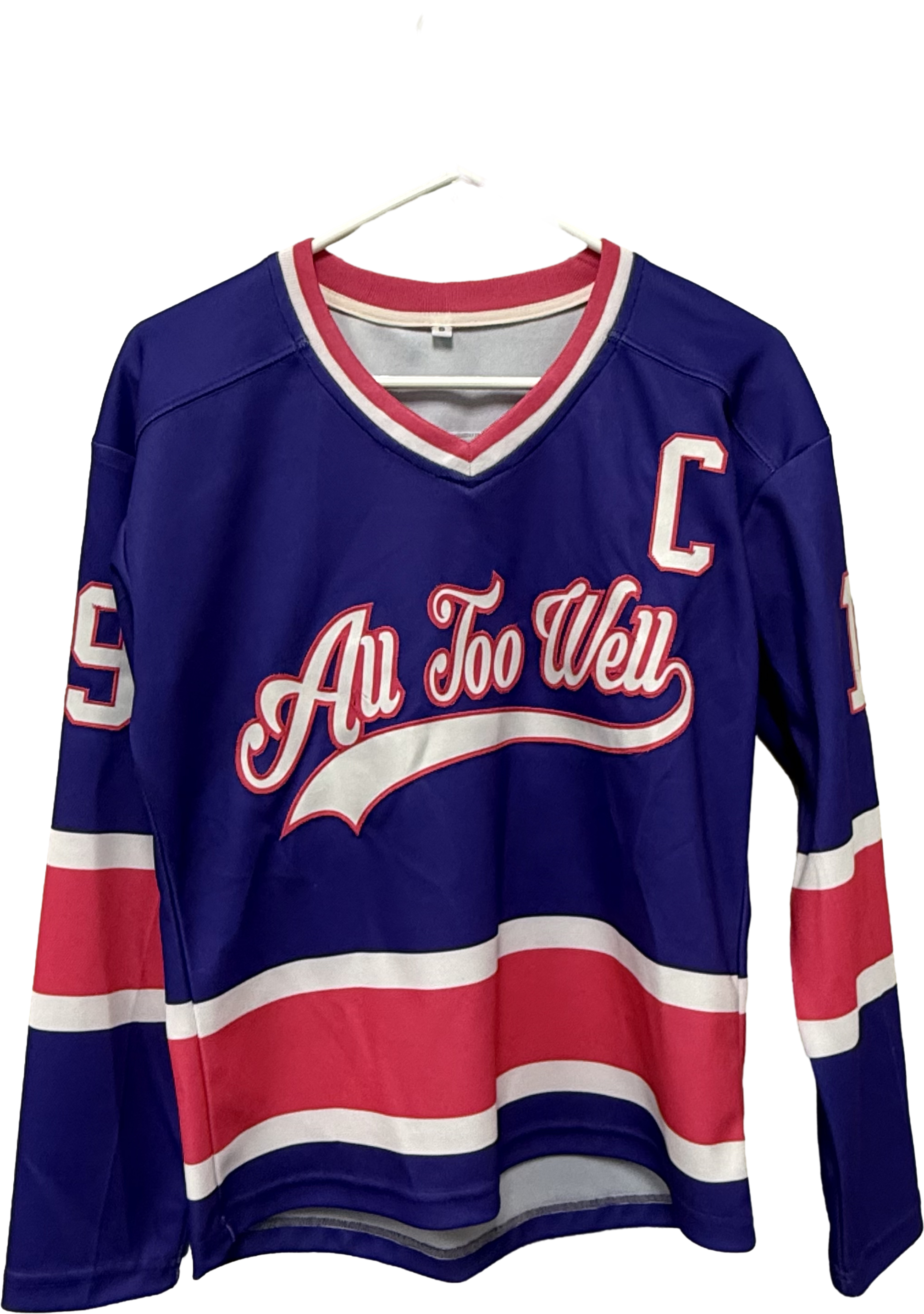 "All Too Well" Custom Hockey Jersey - Swift #19 with Captain's "C"