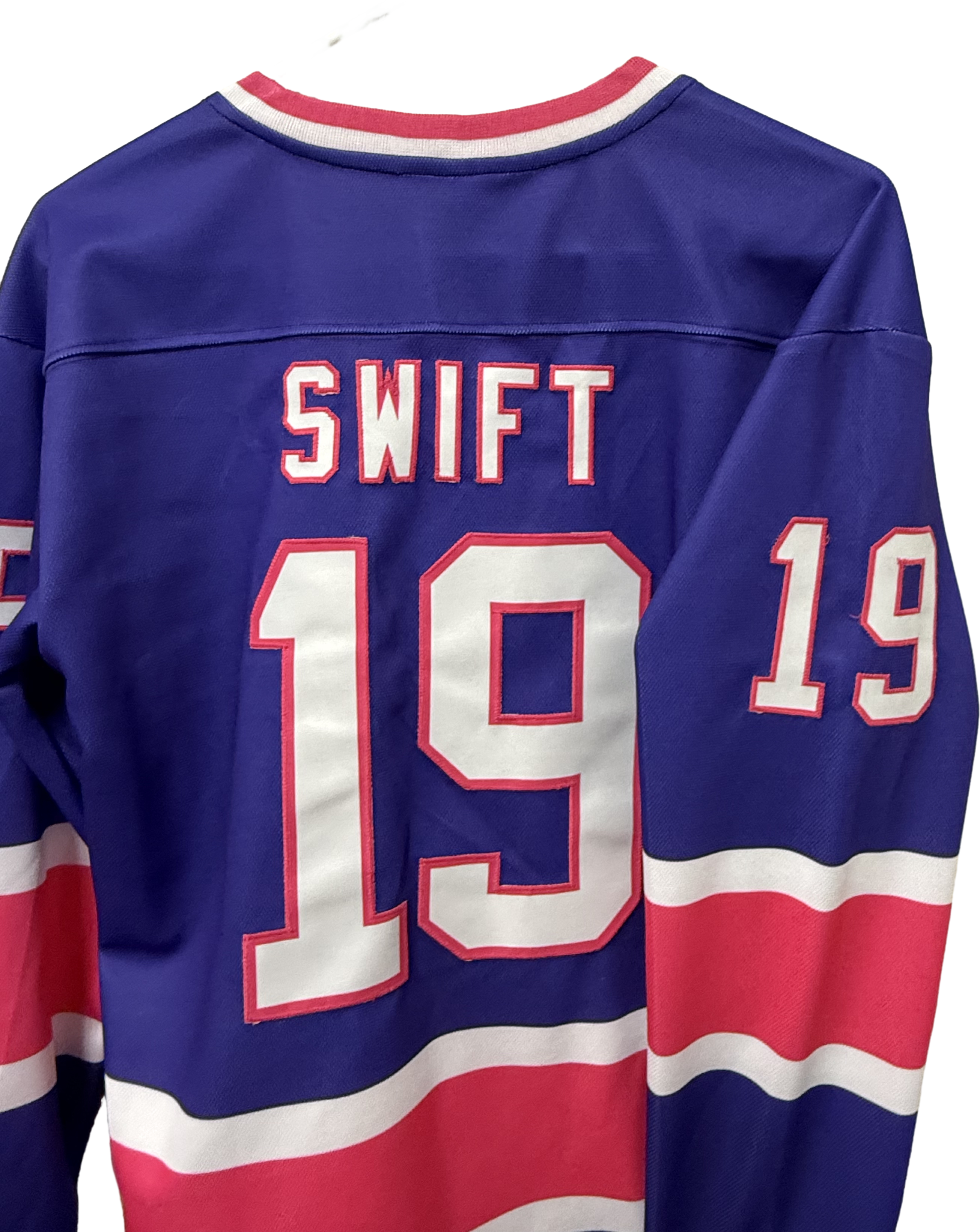 "All Too Well" Custom Hockey Jersey - Swift #19 with Captain's "C"