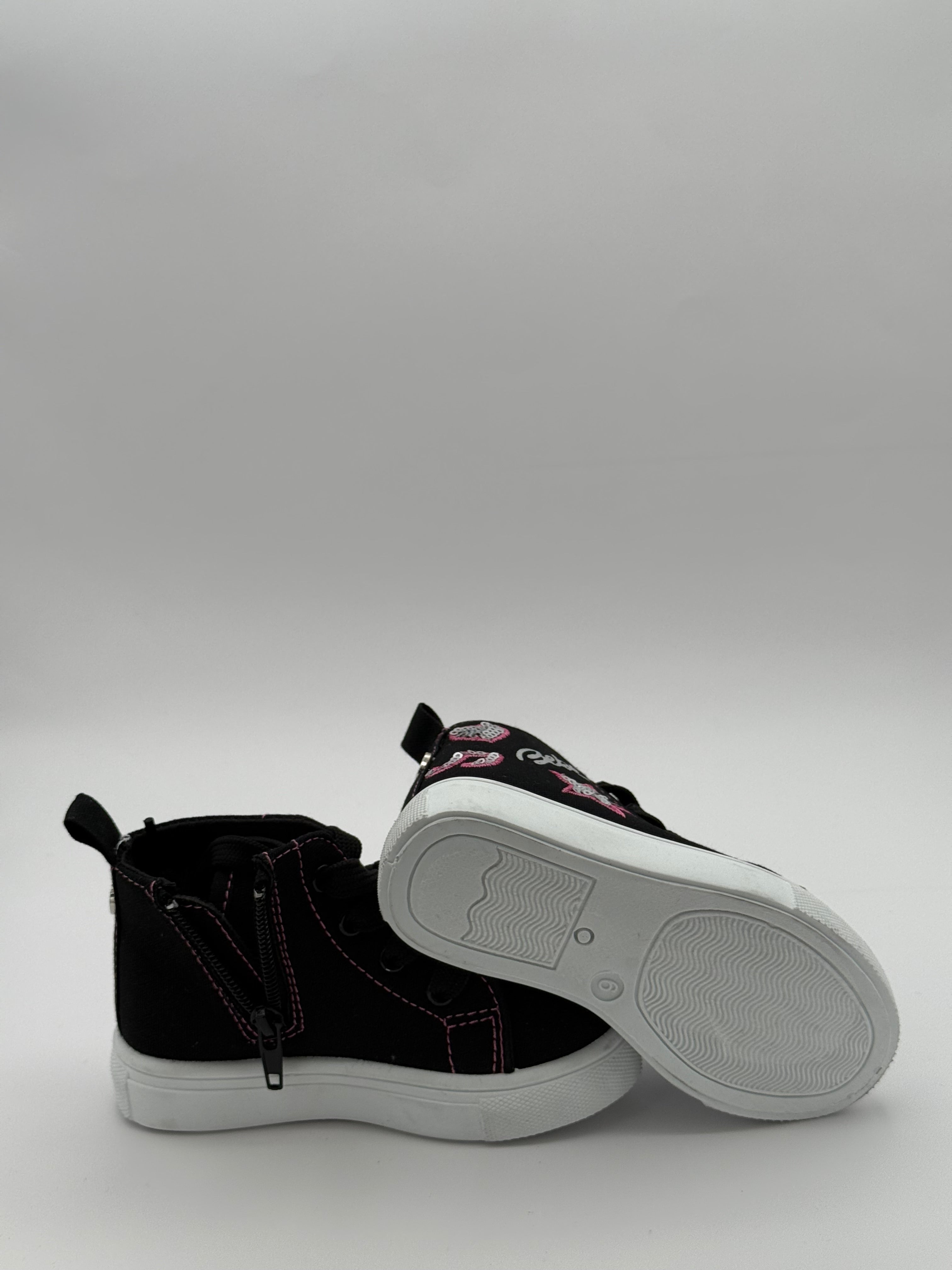 Bebe Kids Zip High Top BlK