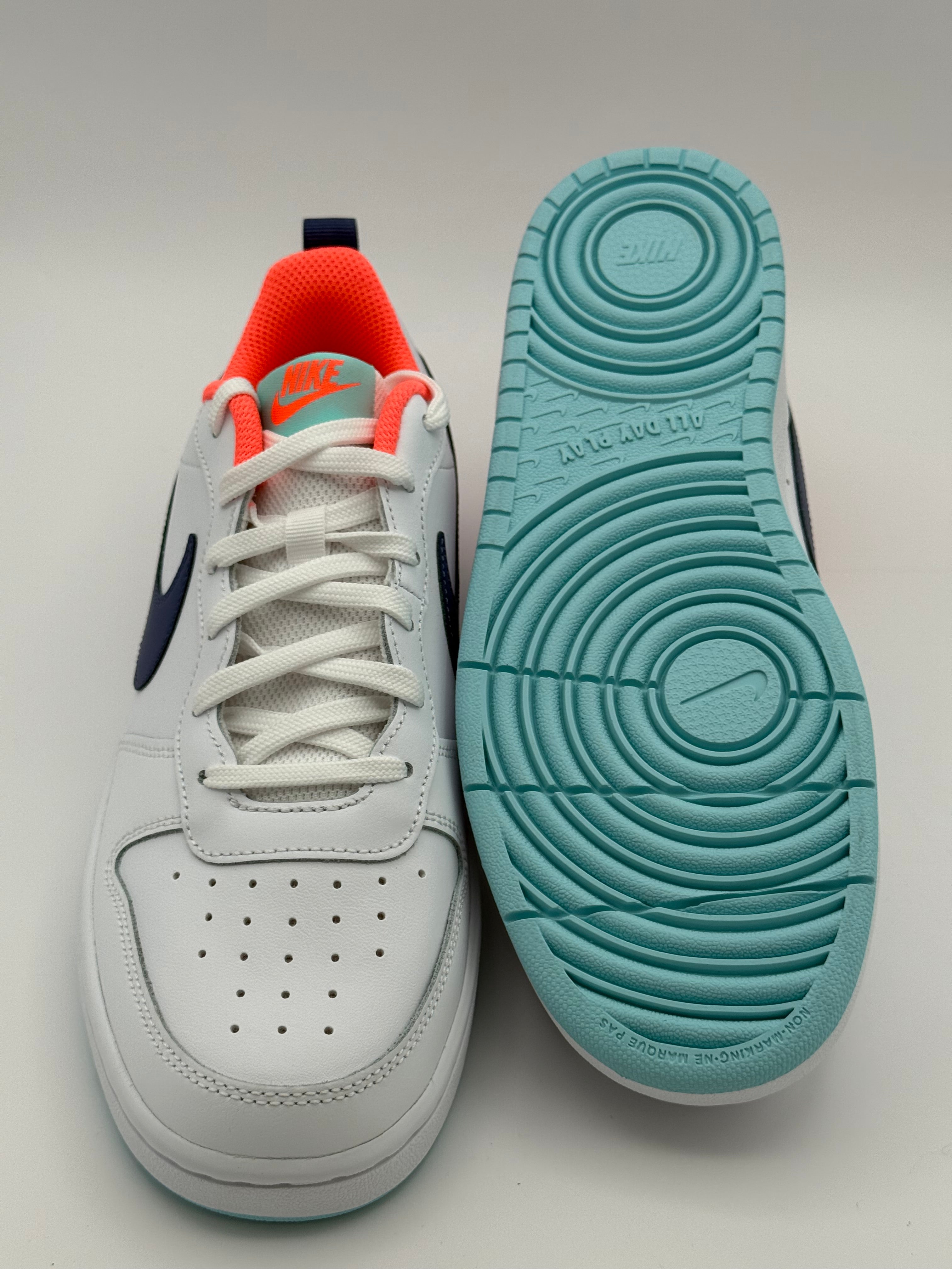 Nike Court Borough Low 2 WHT/BLUE/ORANGE