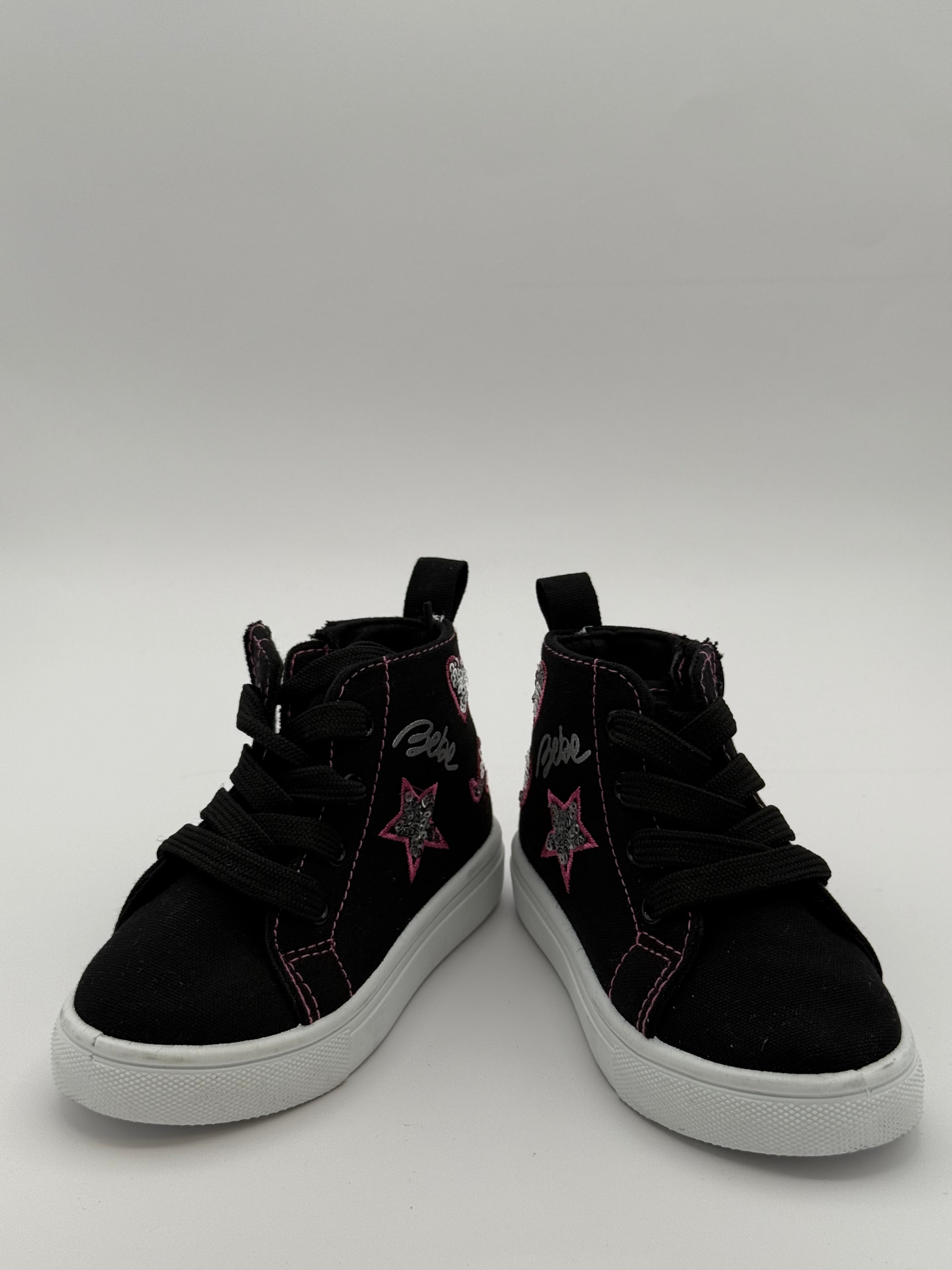 Bebe Kids Zip High Top BlK