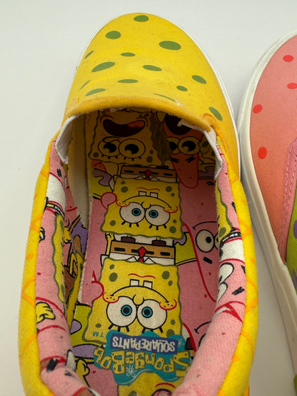 SpongeBob SquarePants x Vans Classic Slip-On “SpongeBob & Patrick” mismatched edition