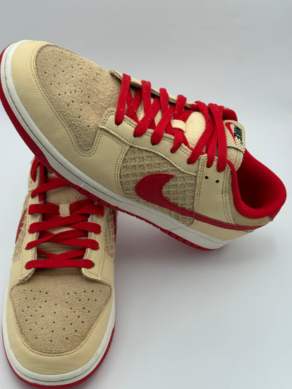 Nike Dunk Low "Waffle" Beige/Red