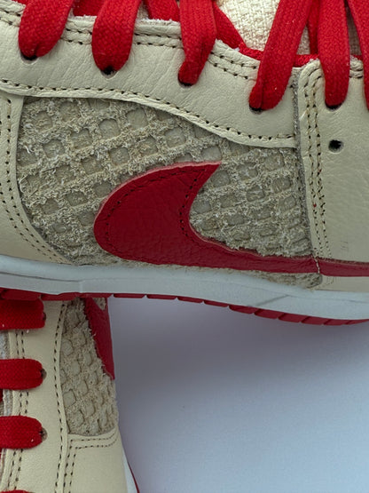 Nike Dunk Low "Waffle" Beige/Red