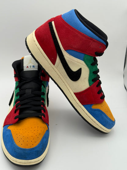 Nike Air Jordan 1 Mid Fearless "Blue the Great" Collab