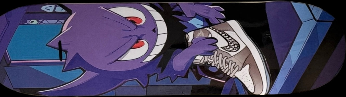 Custom Pokémon x Nike SB "Gengar" Skateboard Deck