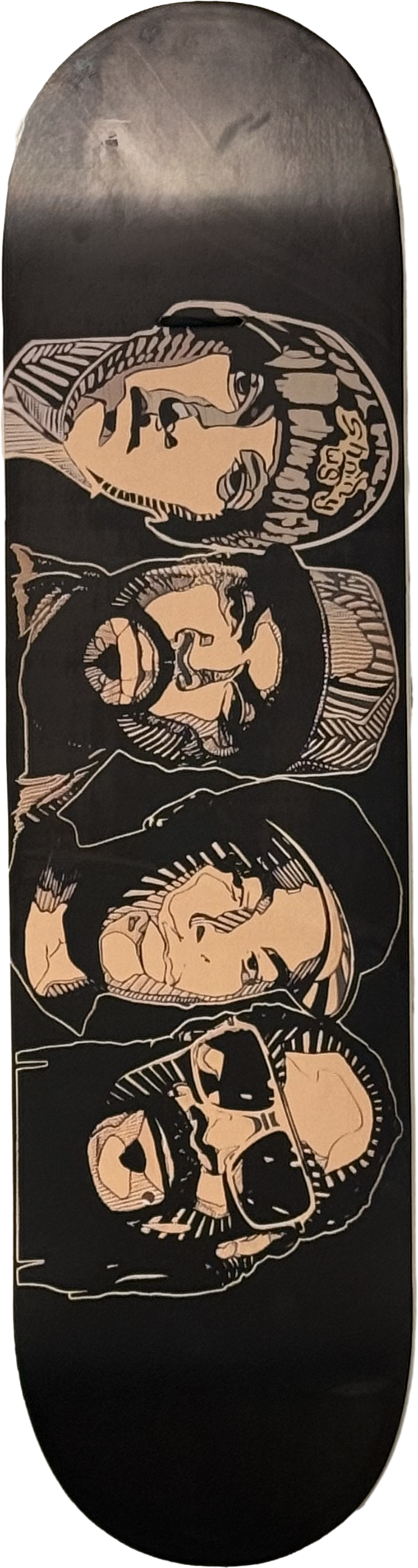 Hip-Hop Legends Skateboard Deck - Rap Icons Portrait Series