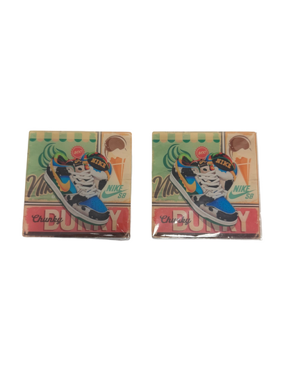 “Chunky Dunk” coasters 2 piece acrylic