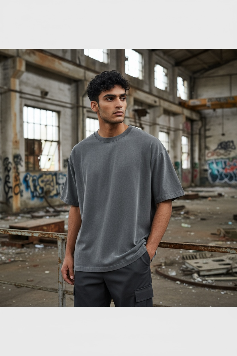 Yeezy YZY Gap Slate Grey Solid T-Shirt