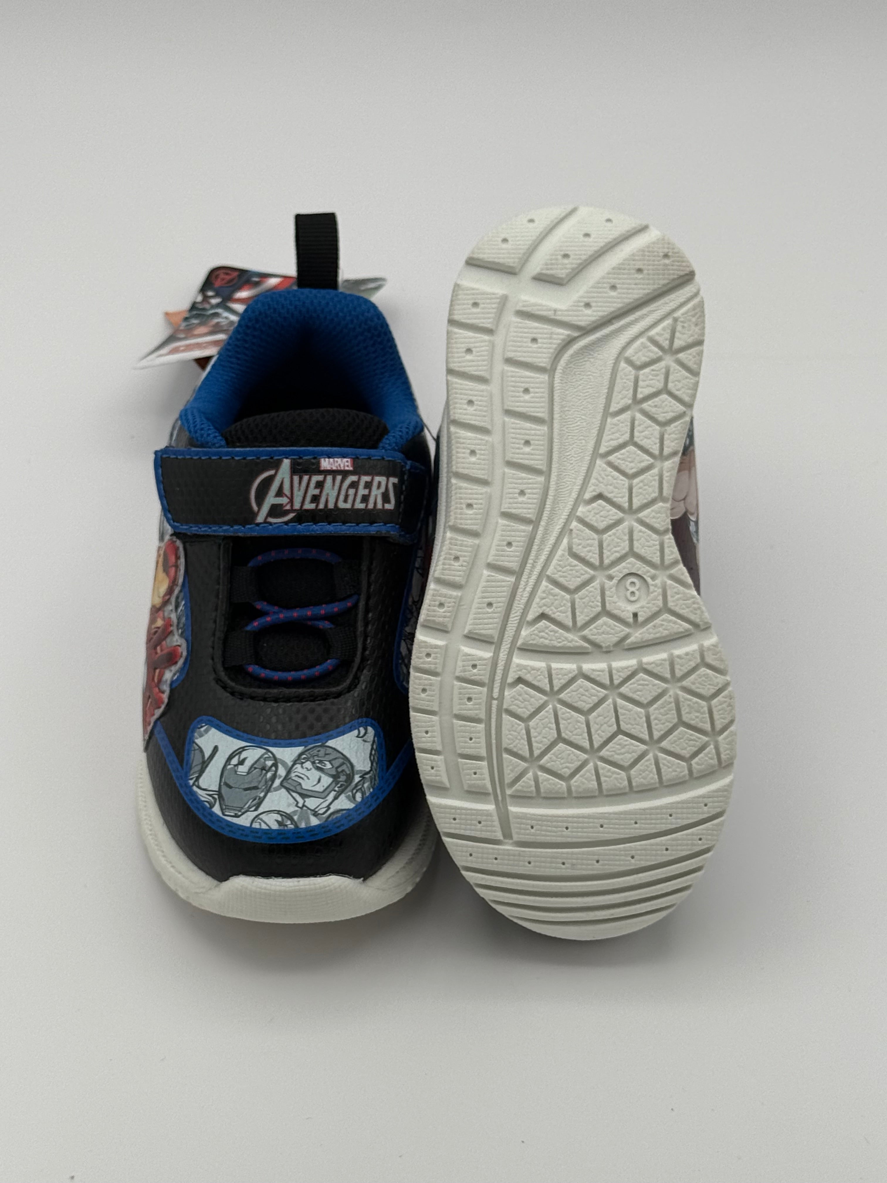 Marvel Avengers Light-Up Hook & Loop Sneakers