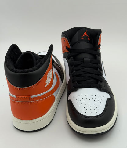 Air Jordan 1 Mid SE starfish “White/Black/Orange”
