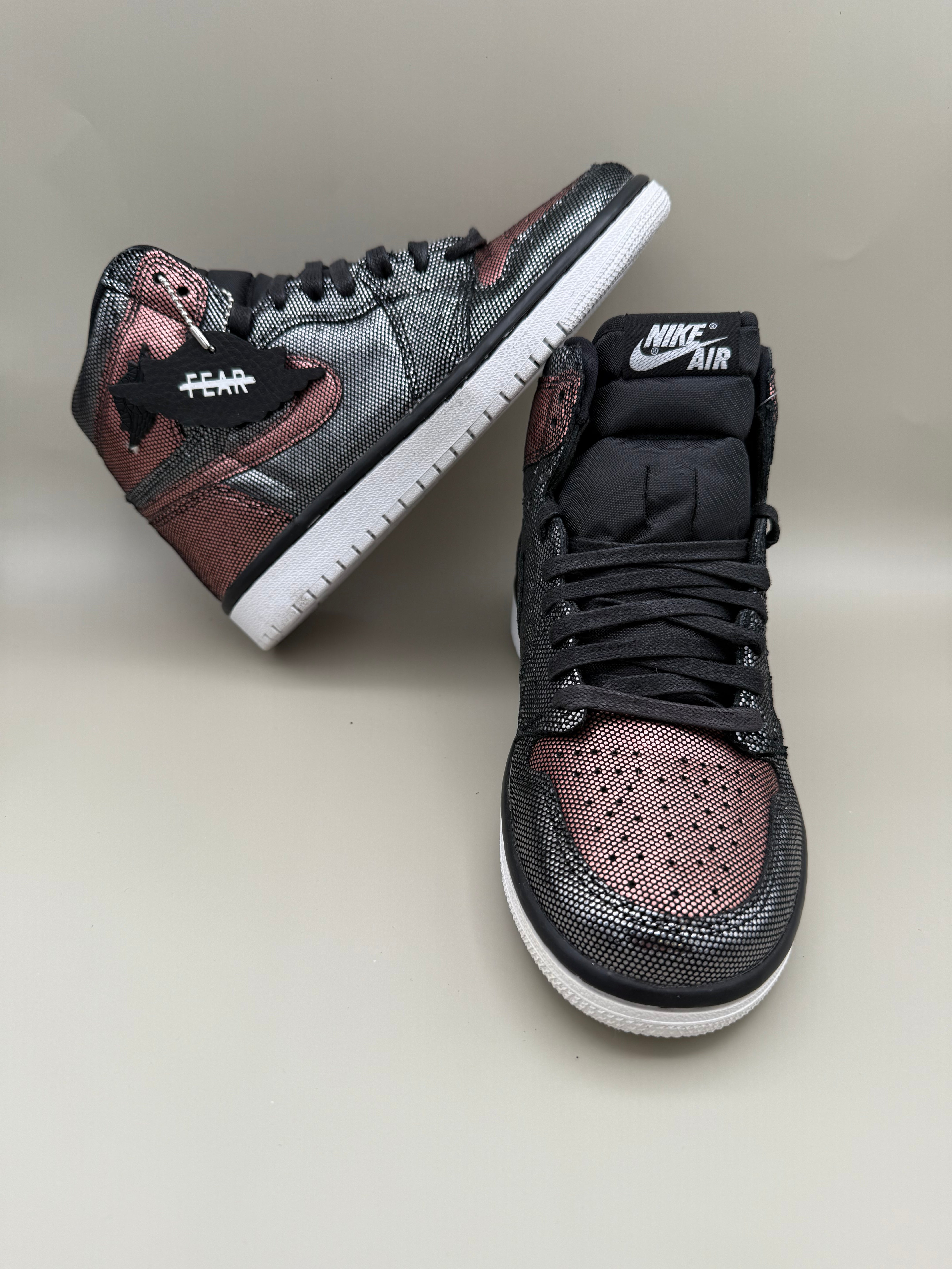 Air Jordan 1 Retro High OG WMNS “Fearless” – Black/Rose Gold – Size 5 Women – Brand New in Box