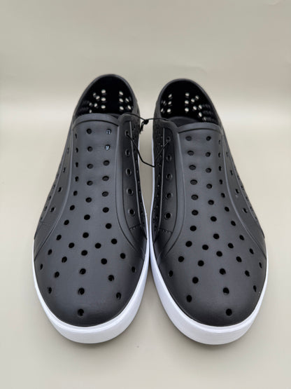 London Fog Men’s Perforated Slip-On Water Shoes – Black