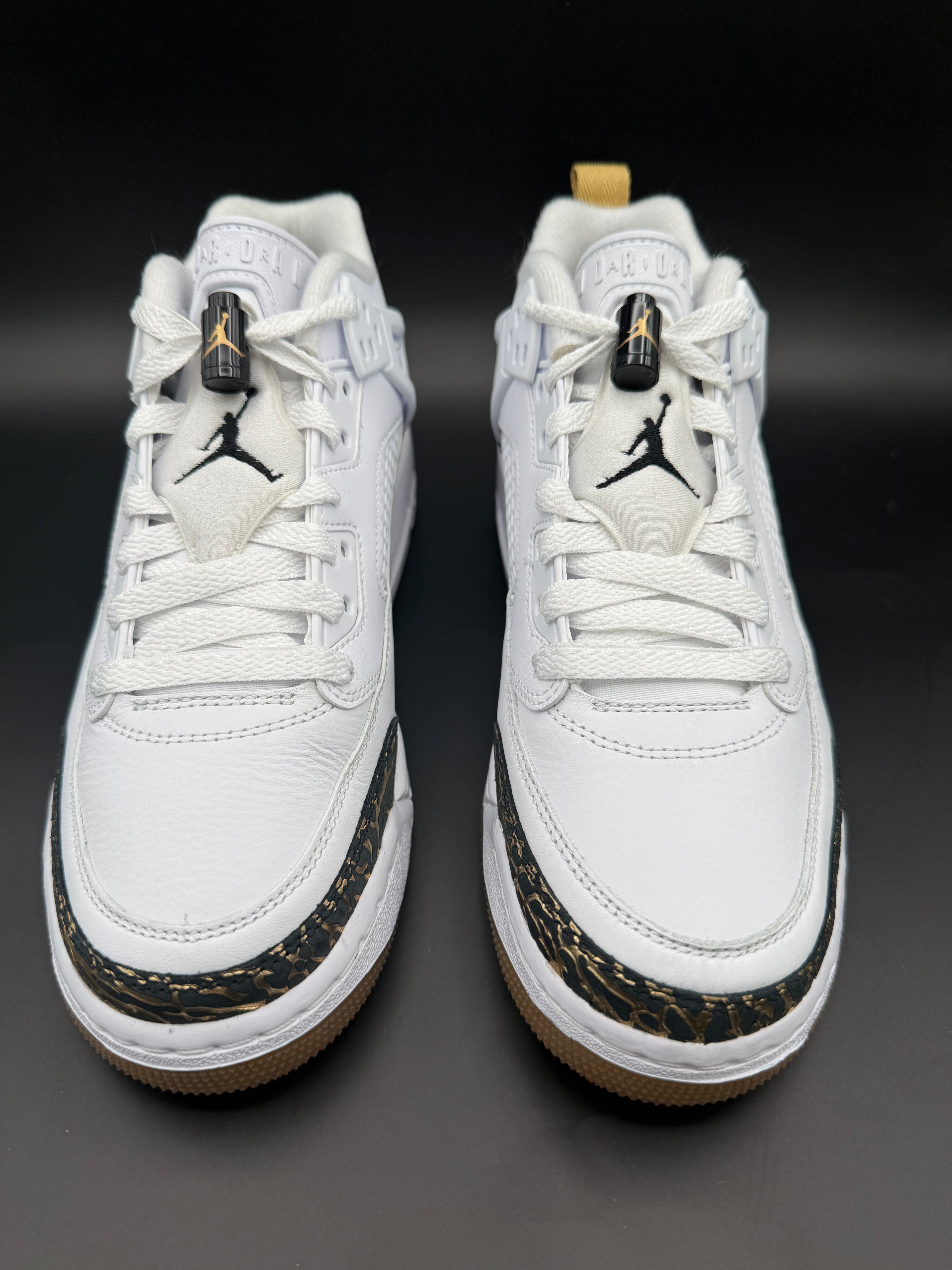Jordan Spizike Low "White/Black/Gold Gum" – Brooklyn Edition