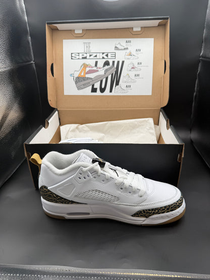 Jordan Spizike Low "White/Black/Gold Gum" – Brooklyn Edition