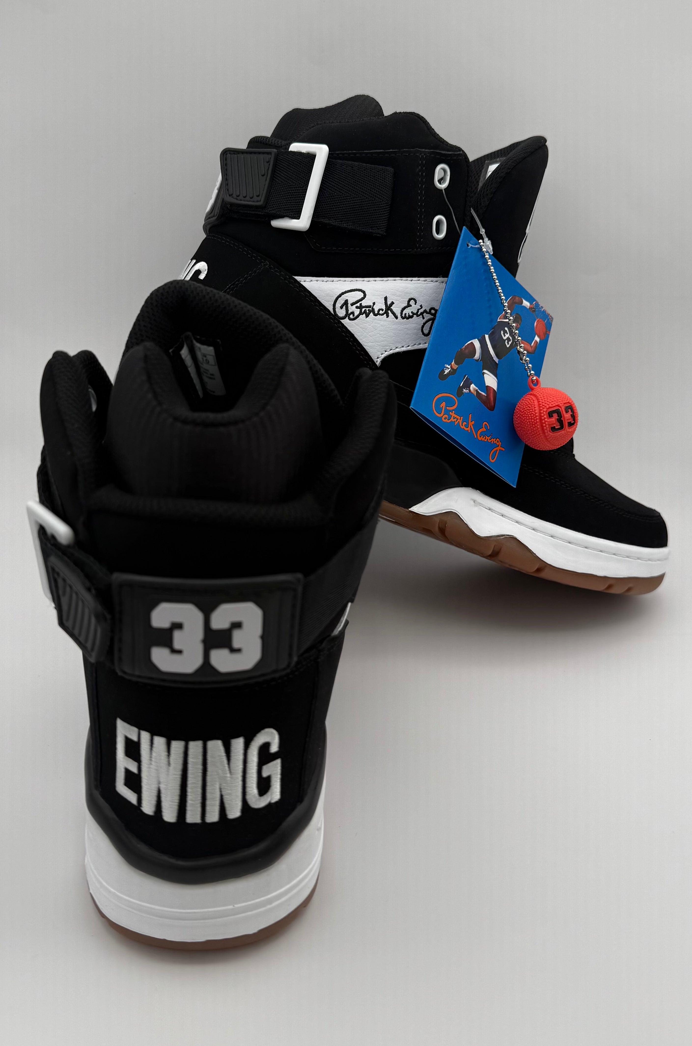 Ewing 33 Hi “Black/White/Gum” with Strap