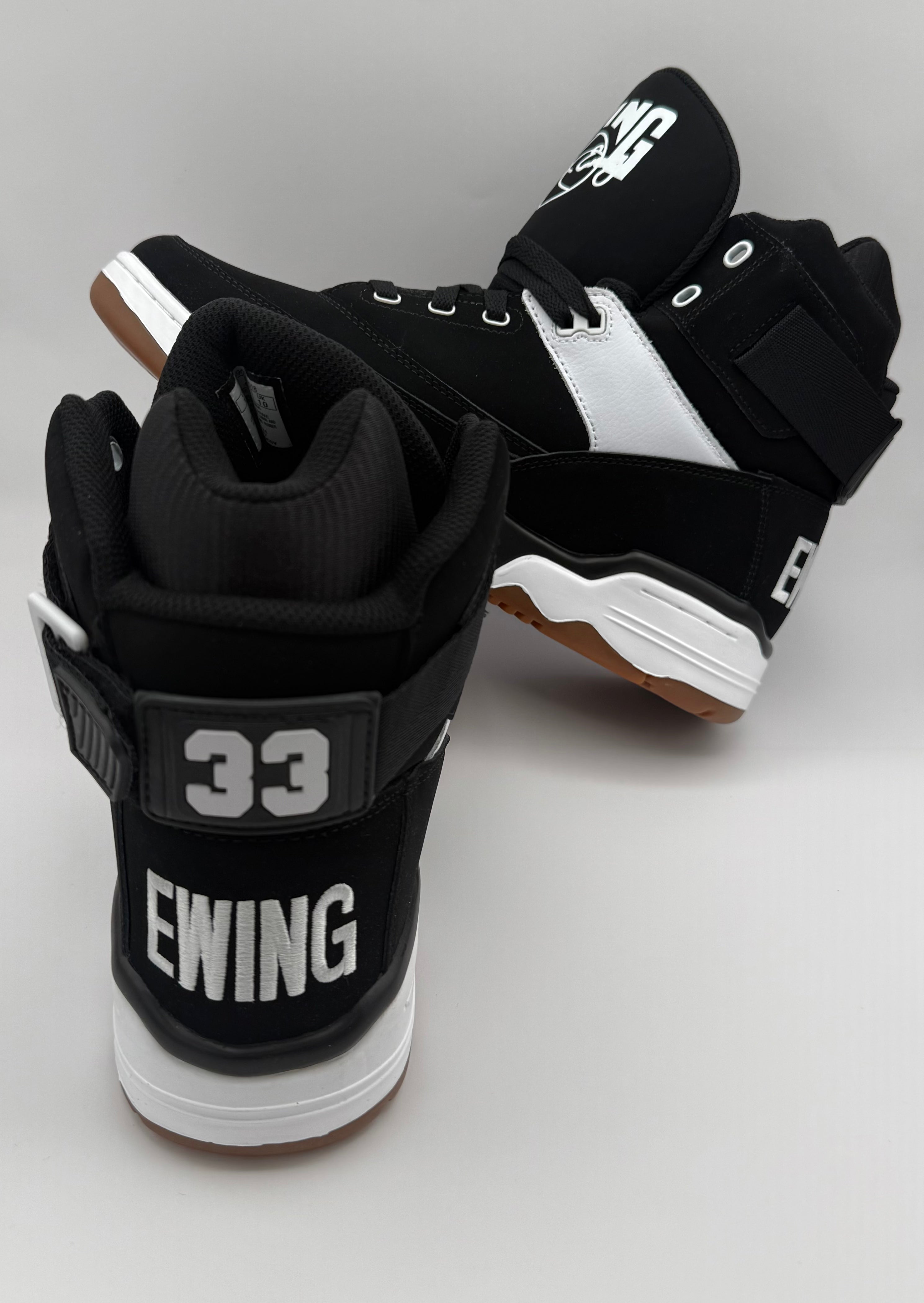 Ewing 33 Hi “Black/White/Gum” with Strap