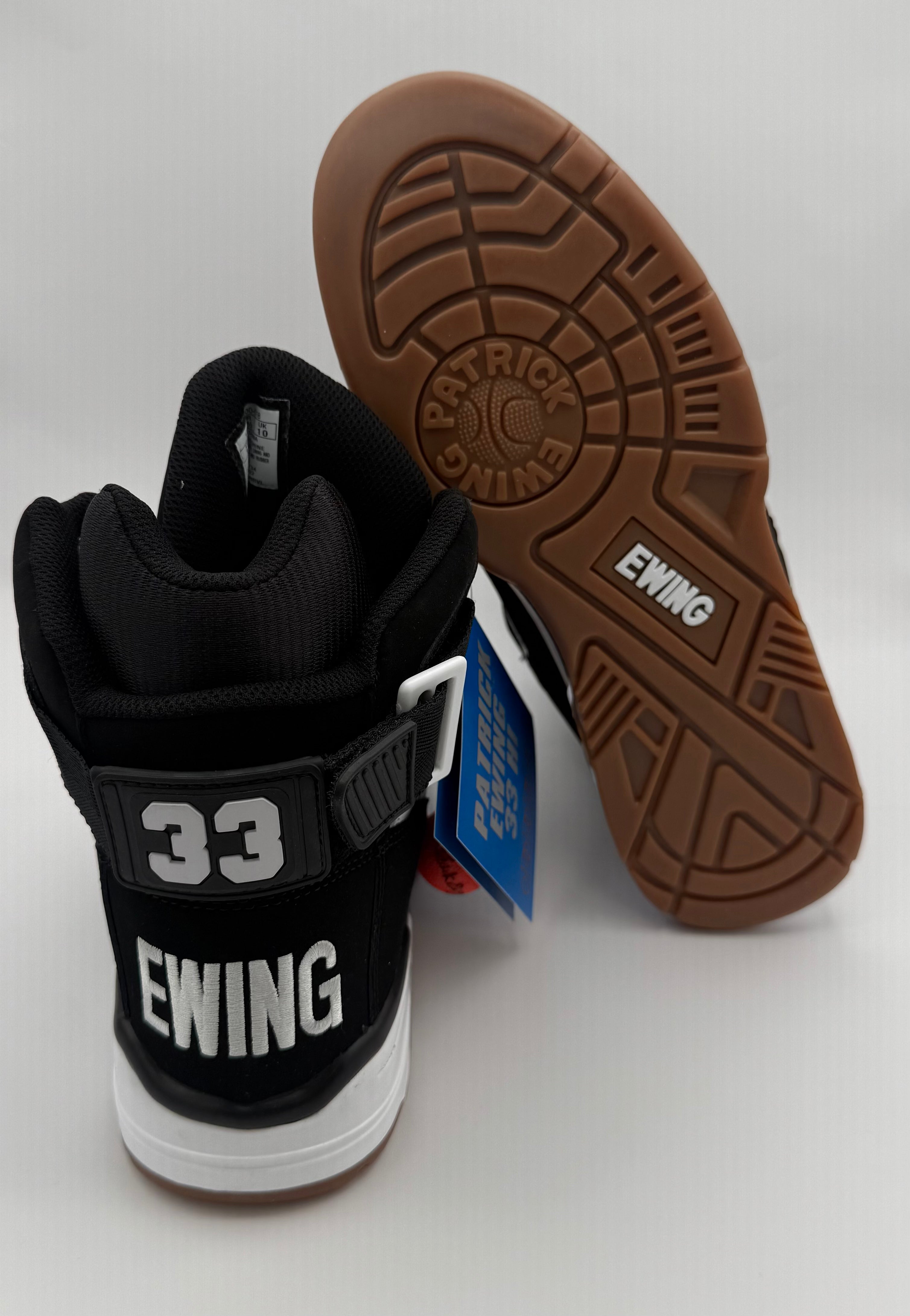 Ewing 33 Hi “Black/White/Gum” with Strap