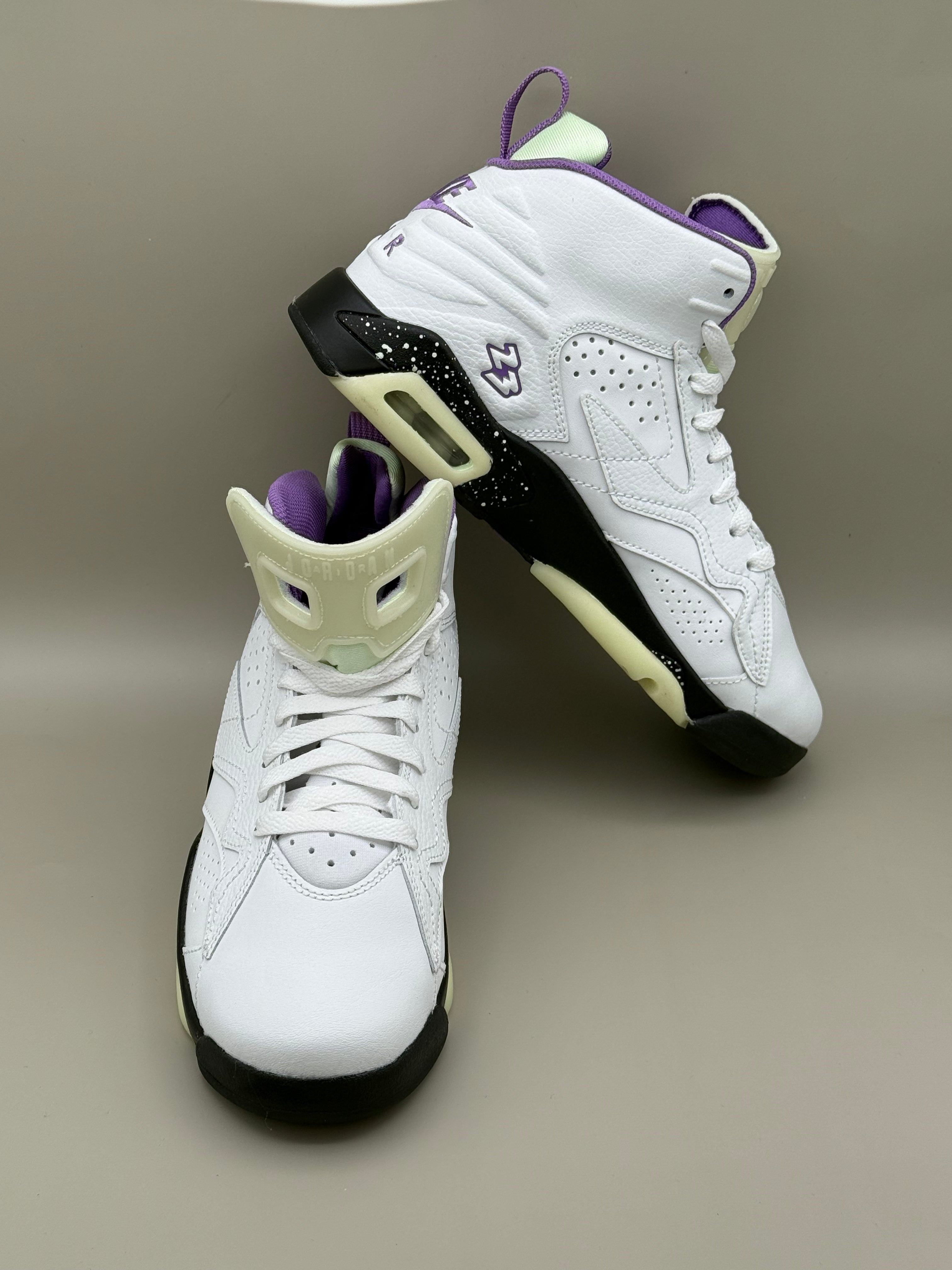 Air Jordan 6 Retro “Aqua” Youth Glow-In-the-Dark