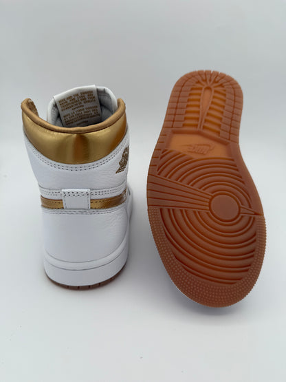 Nike Air Jordan 1 Mid White/Gold DS OG BOX