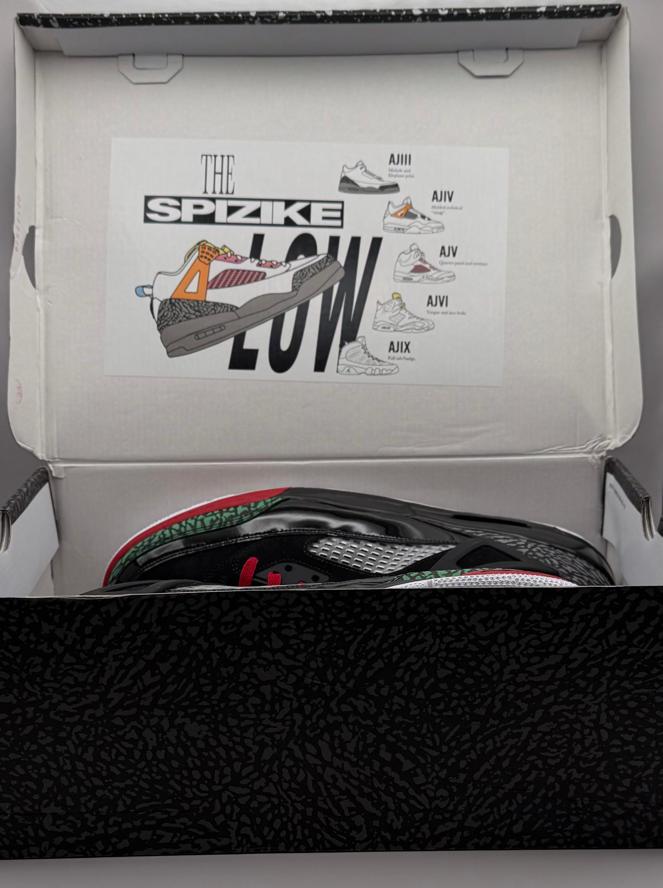 Nike Air Jordan Spizike Low Varsity Red/Black/Green