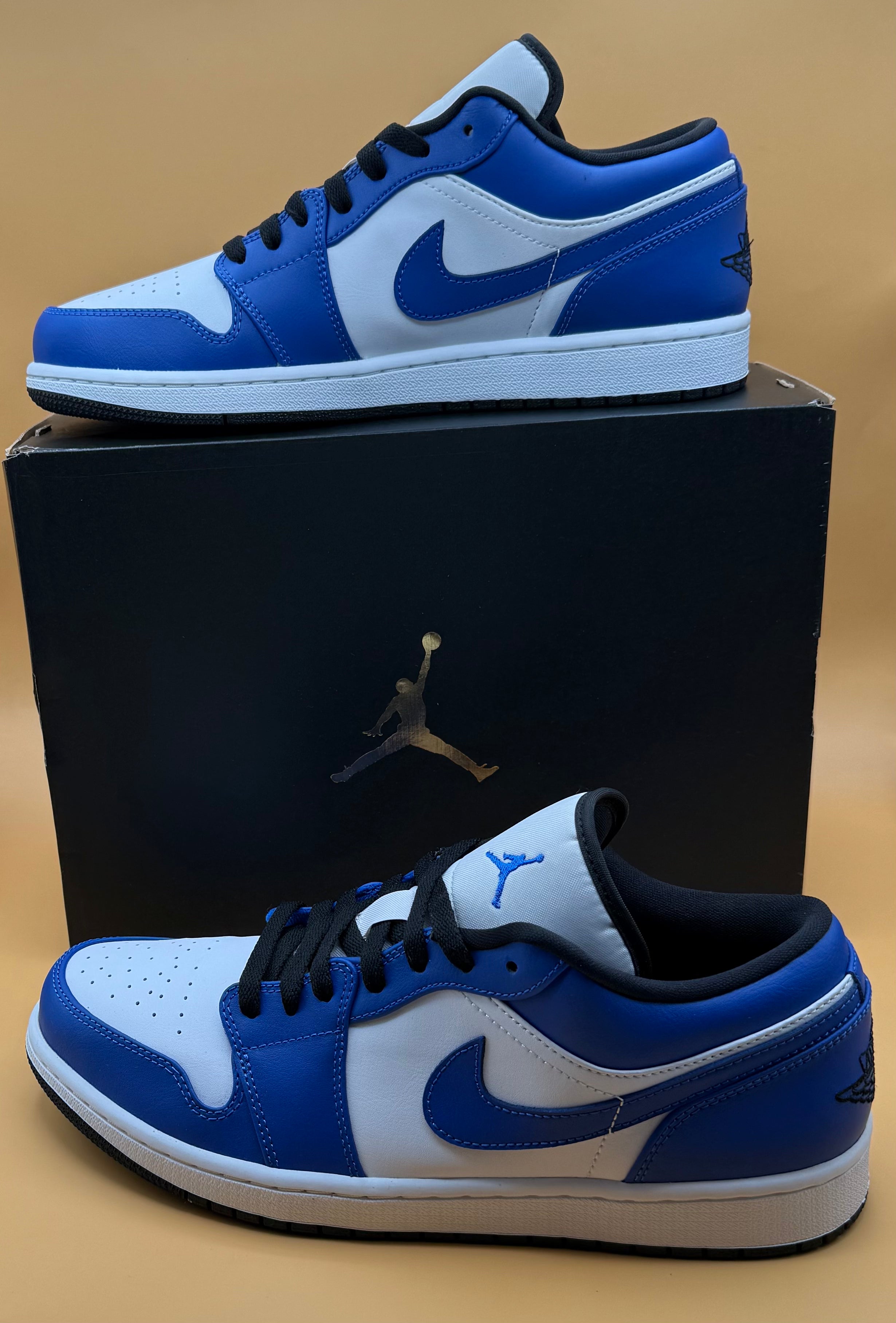 Nike Air Jordan 1 Low White/Hyper Royal-Black