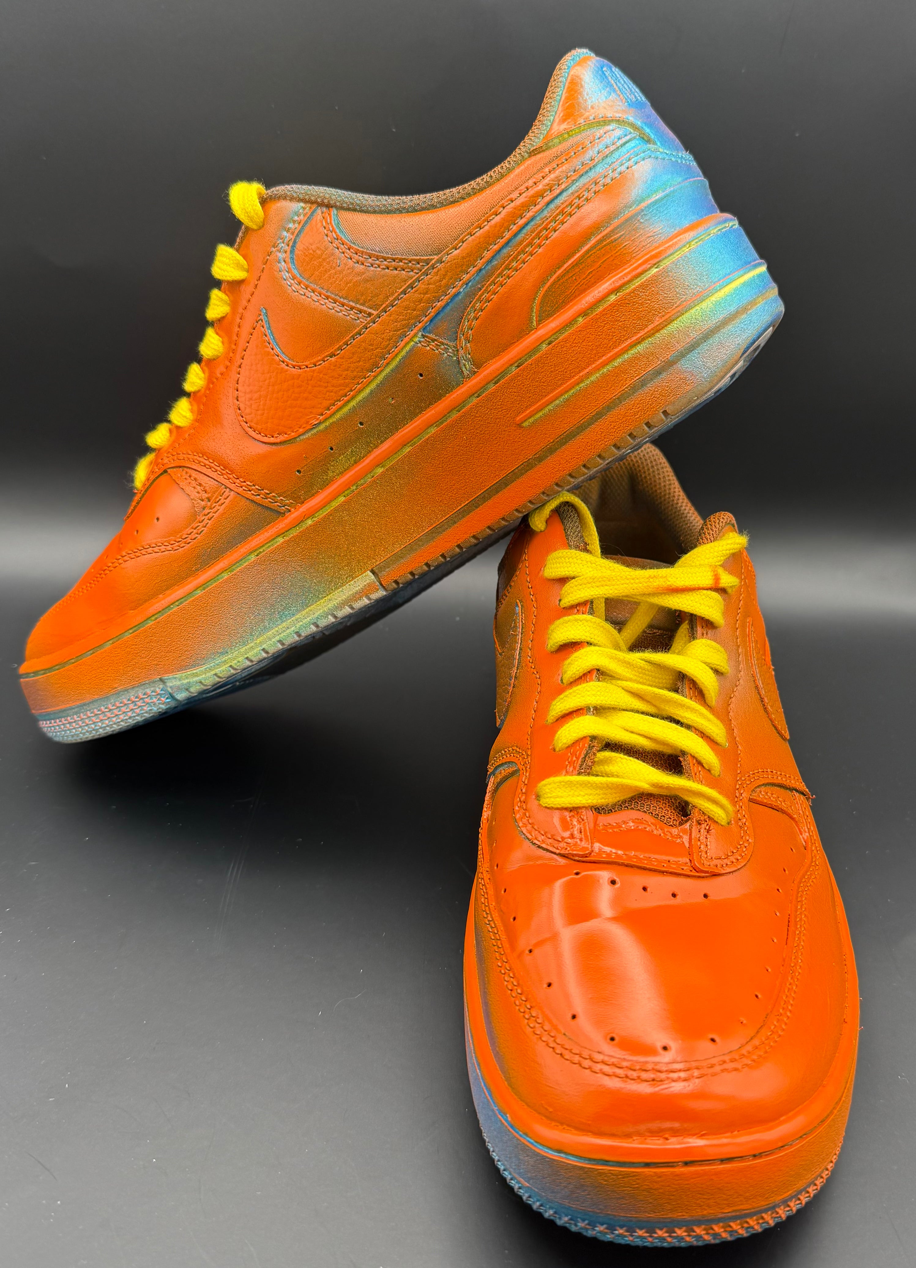 Nike Brand Custom Paint Colorway 1 of 1, Illini "Spray Paint" Colorway
