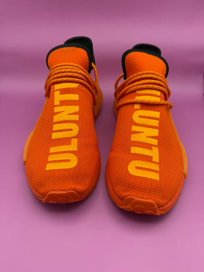 Pharrell Williams x Adidas NMD Hu "Human Race" Solar Pack - "MOTH3R" (Orange)
