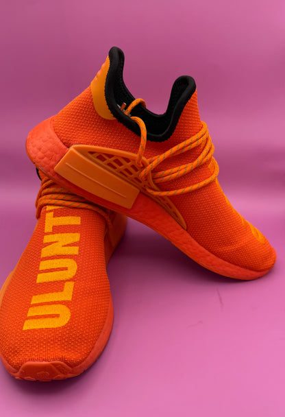 Pharrell Williams x Adidas NMD Hu "Human Race" Solar Pack - "MOTH3R" (Orange)