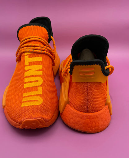 Pharrell Williams x Adidas NMD Hu "Human Race" Solar Pack - "MOTH3R" (Orange)
