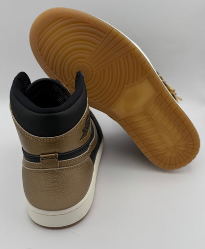 Nike Jordan 1 Retro High OG Metallic Gold Size