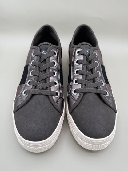 Blowfish Malibu Women's Lace-Up Sneakers – Charcoal Black – Size 8.5