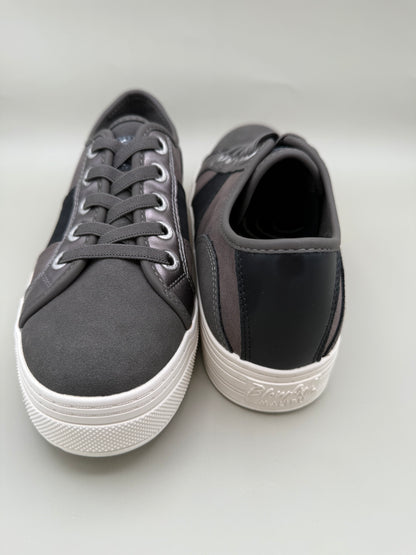 Blowfish Malibu Women's Lace-Up Sneakers – Charcoal Black – Size 8.5
