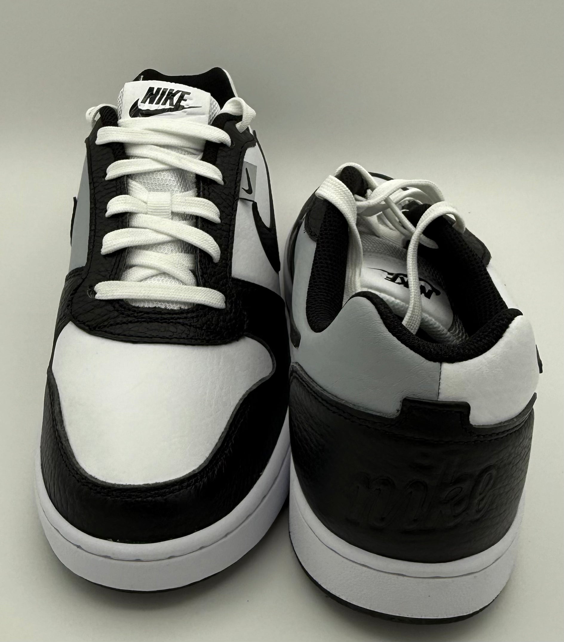 Nike Ebernon Low Premium Black/White/ Wolf Grey Size 10 M