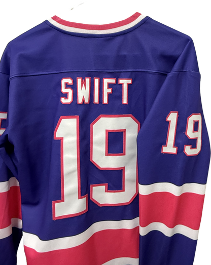 "All Too Well" Custom Hockey Jersey - Swift #19 with Captain's "C"
